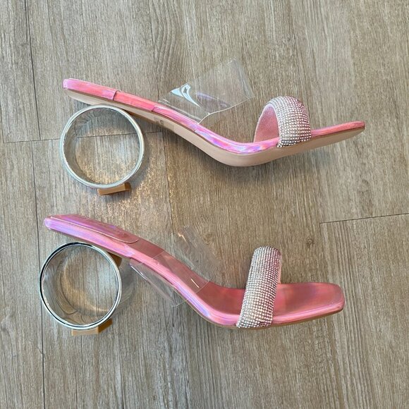 Womens Fashion Nova Pink "Maya" Heels - 11 - Picture 2 of 9